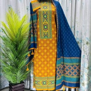 New Exclushive Collection High Qualitiey Cotton Printed Three