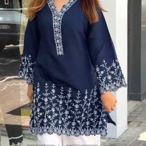 Soft Cotton Embroidery Three Piece