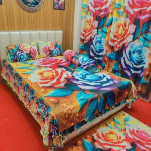 Primium 3D Bedsheet Four Piece Set