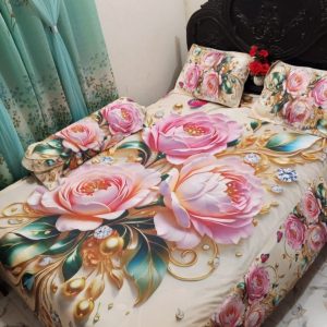Primium 3D Bedsheet Four Piece Set