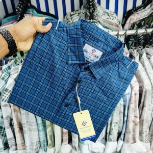 Pure Cotton full Sleeve Check Shirt
