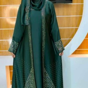 Premium Stone Borka with Hijab